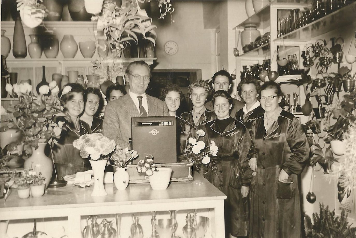 Max Schreiber im Blumenladen